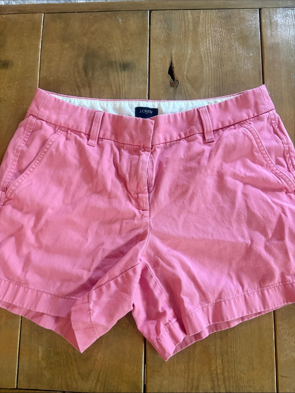 J. Crew Pink Cotton Chino Shorts